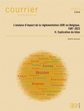 L’analyse d’impact de la réglementation (AIR) en Belgique, 1997-2023. II. Explication du bilan