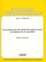 Les programmes des partis francophones pour les élections du 18 mai 2003