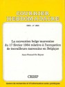 La convention belgo-marocaine du 17 février 1964 relative à l'occupation de travailleurs marocains en Belgique