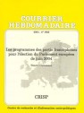 Les programmes des partis francophones pour l'élection du Parlement européen de juin 2004
