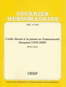 L'aide directe à la presse en Communauté française (1973-2005)