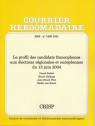 Le profil des candidats francophones aux élections régionales et européennes du 13 juin 2004